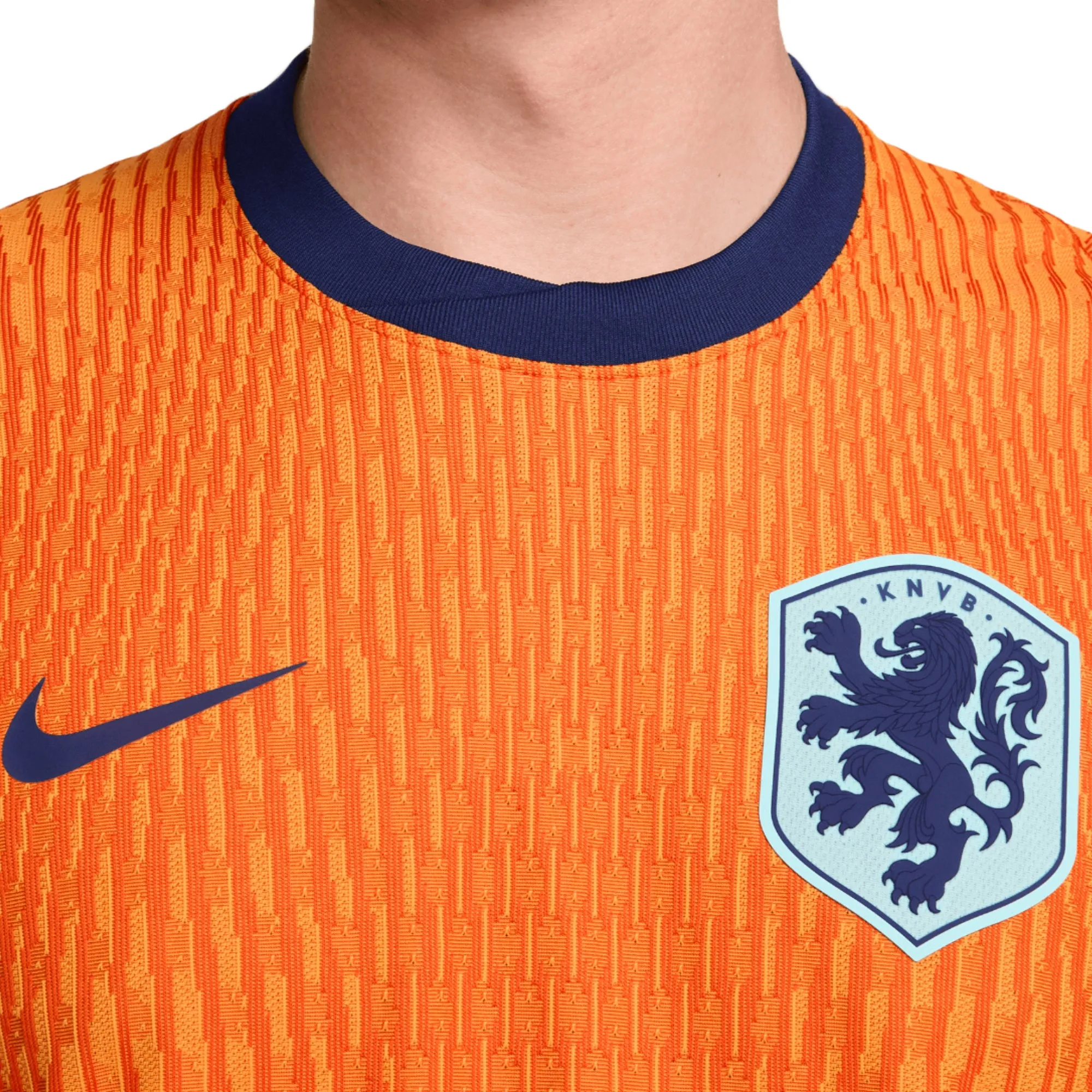 Nike Men's Netherlands 2024/25 Dri-FIT ADV Home Jersey Orange/Blue Void