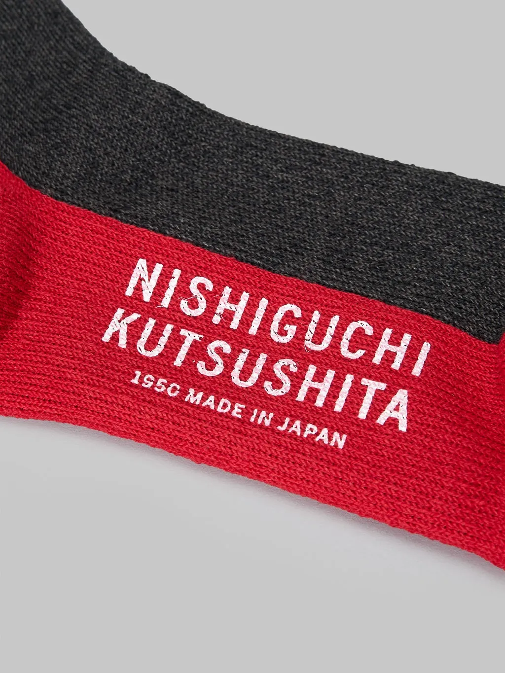 Nishiguchi Kutsushita Wool Pile Walk Socks Charcoal