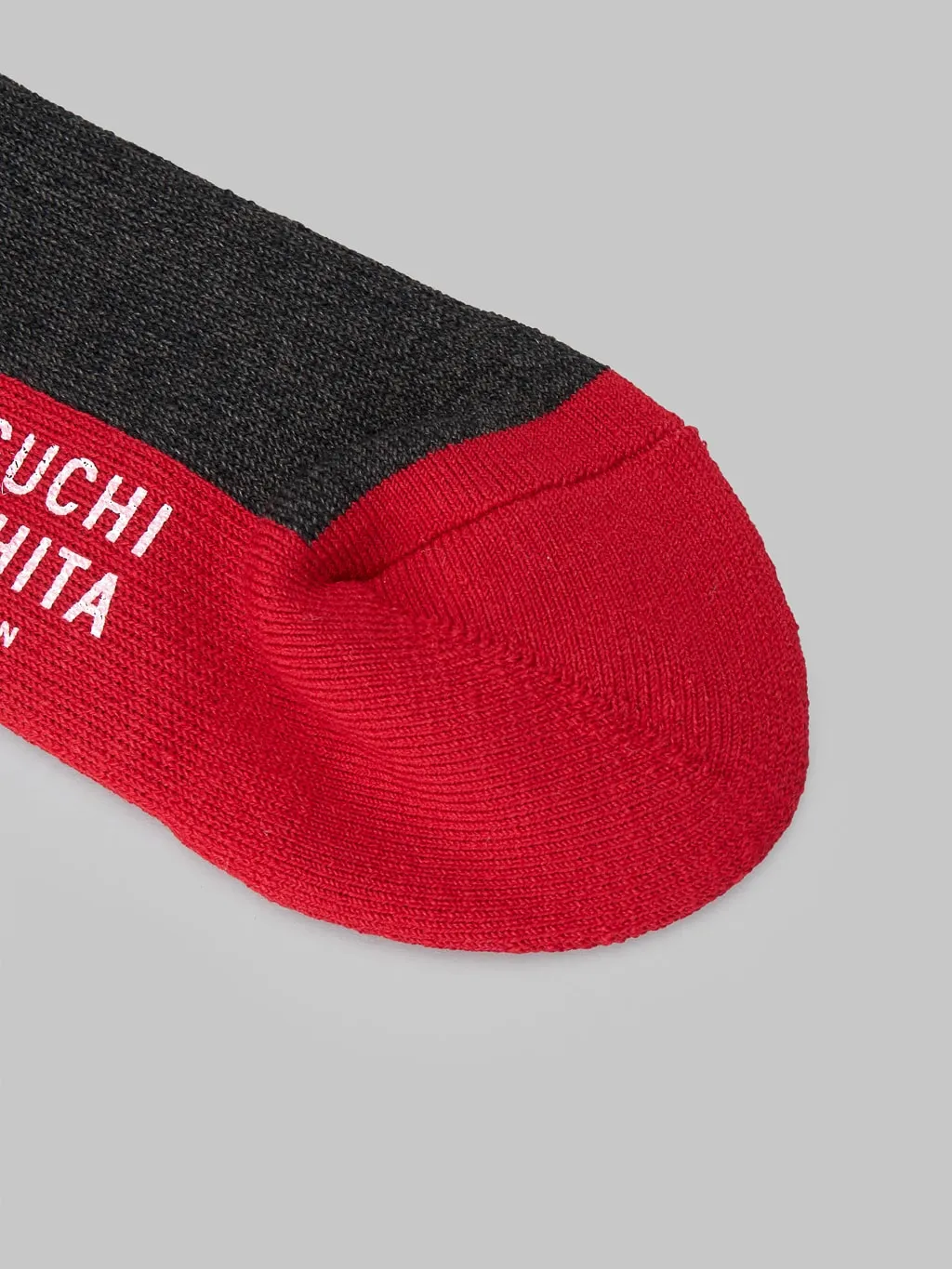 Nishiguchi Kutsushita Wool Pile Walk Socks Charcoal