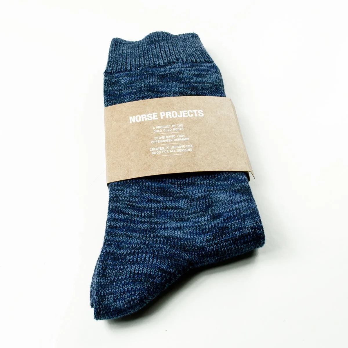 Norse Projects - Bjarki Blend Socks - Dark Navy