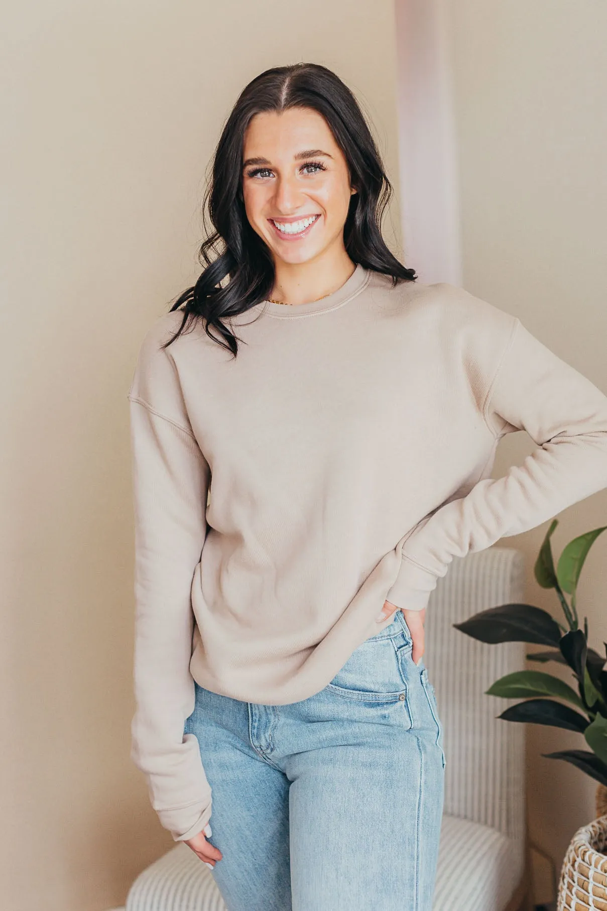 Oat Collective | Premium Basic Solid Sweatshirt