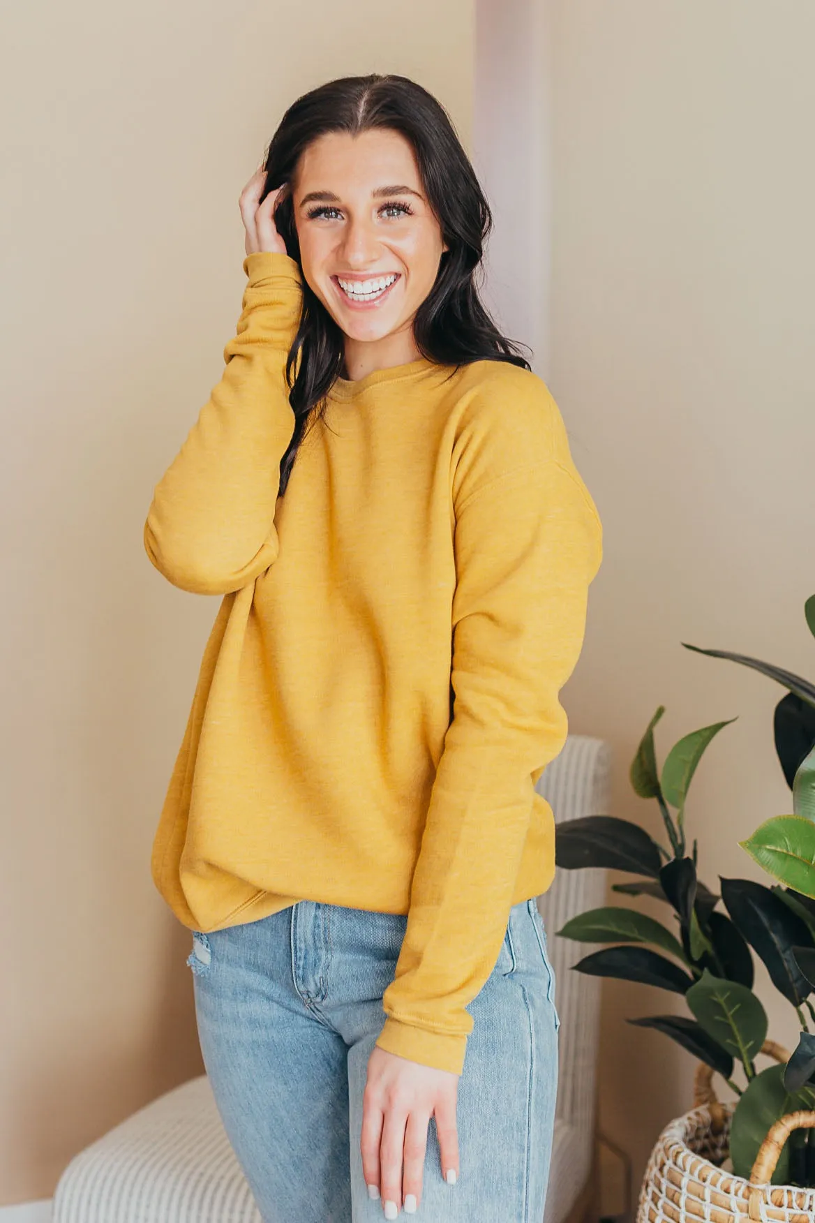 Oat Collective | Premium Basic Solid Sweatshirt