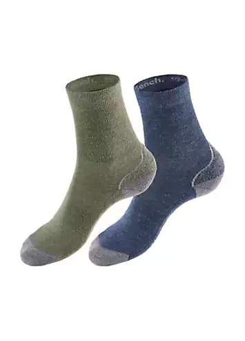 Pack of 2 Wool Blend Ankle Socks by Bench | Look Again