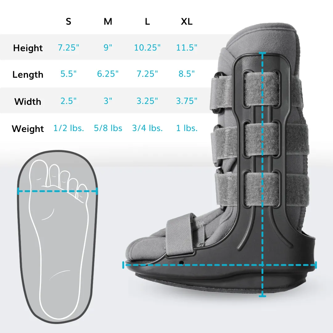 Pediatric Walking Boot | Children’s CAM Medical Walker Cast for Youth Fractured or Broken Toe, Foot, Ankle