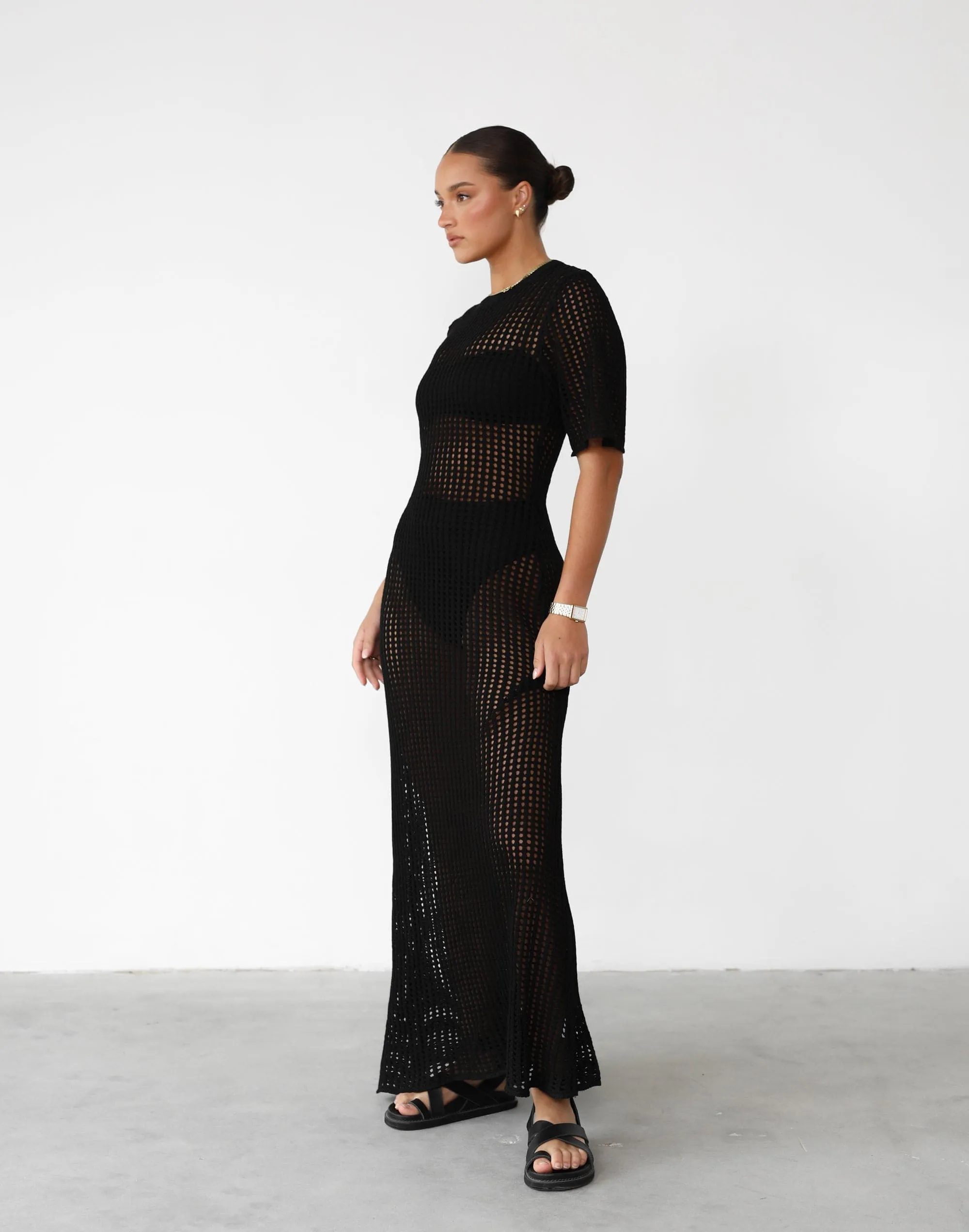 Phoemela Maxi Dress (Black)