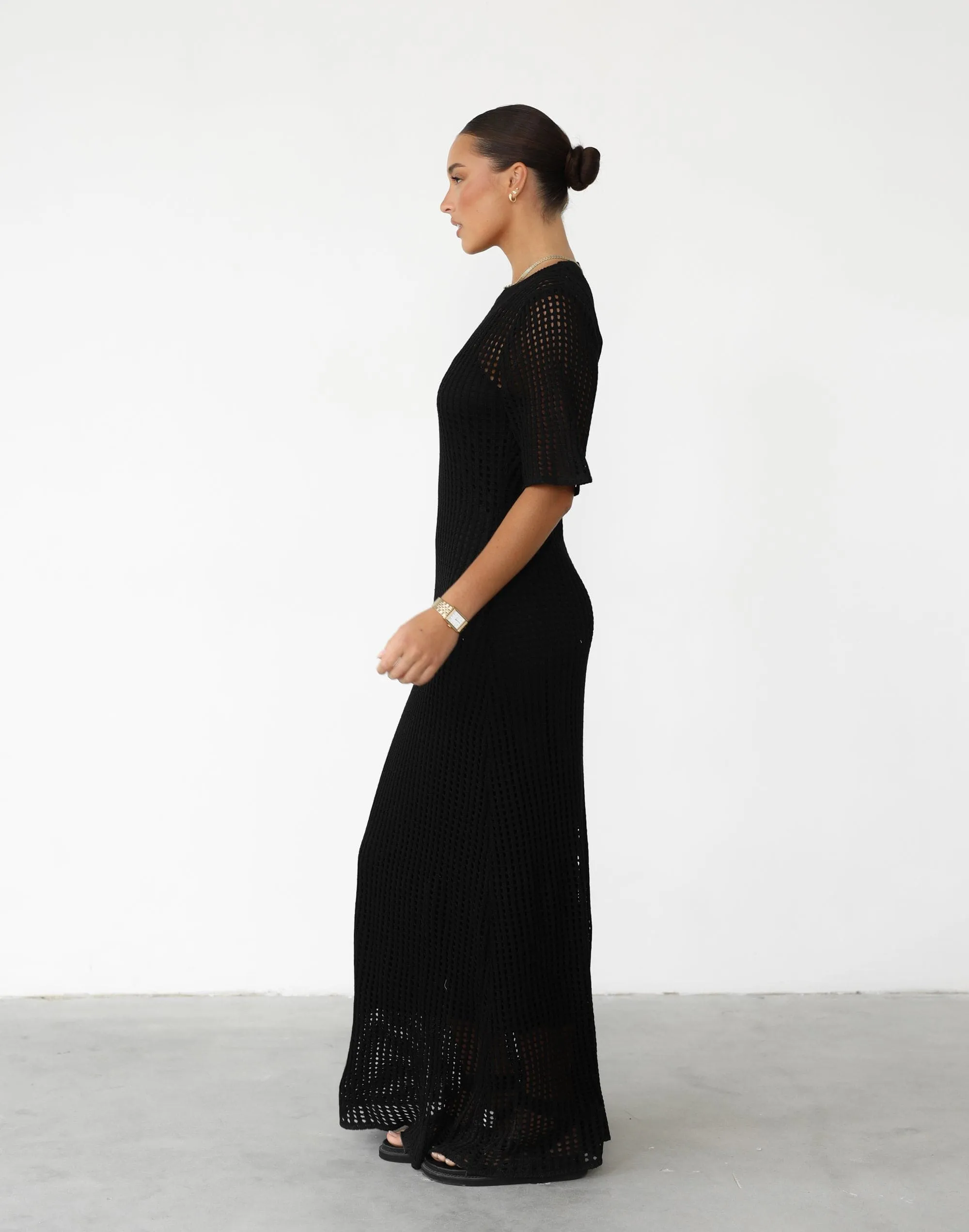 Phoemela Maxi Dress (Black)