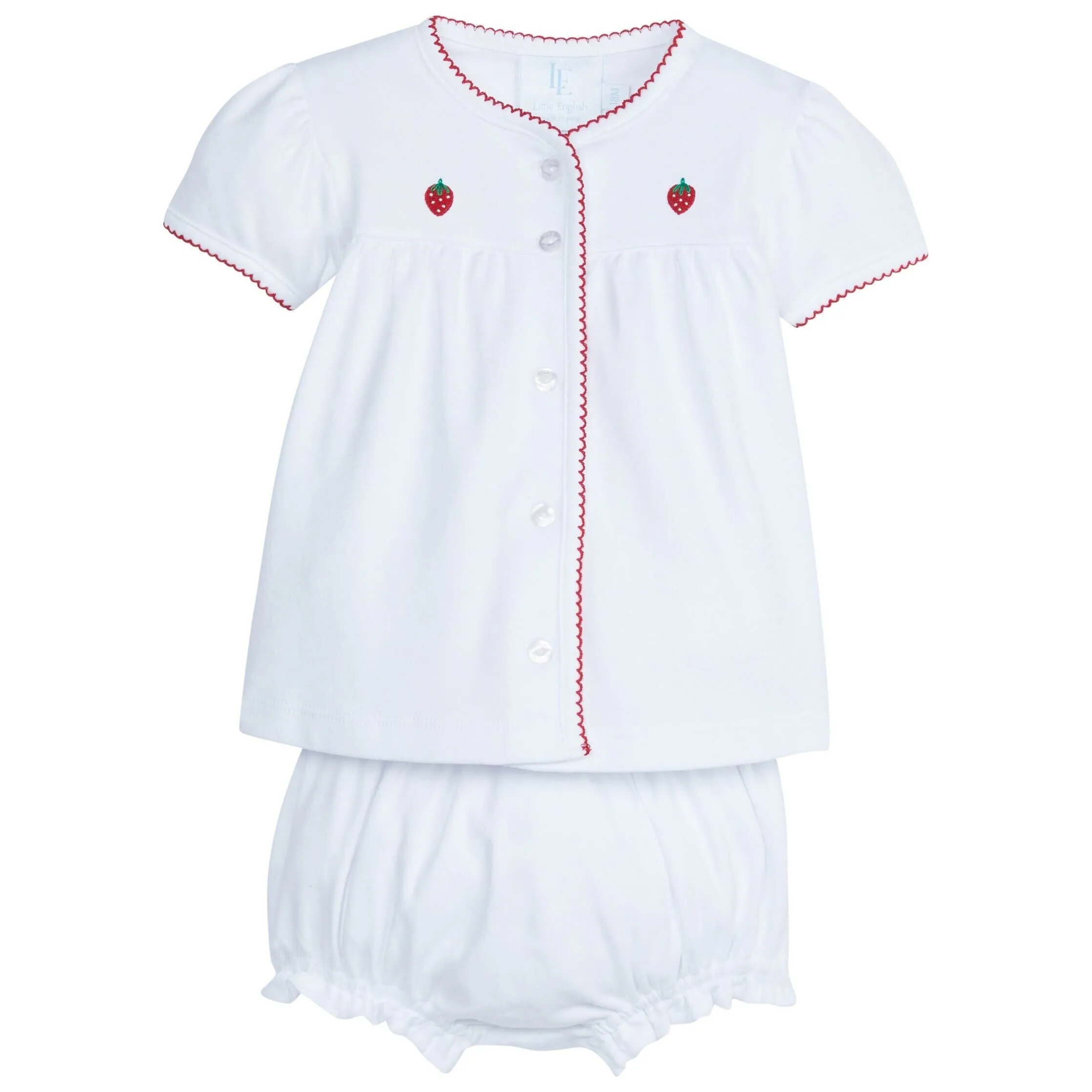 Pinpoint Layette Set - Strawberry