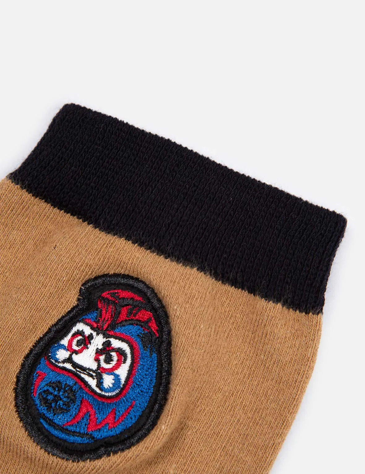 Pompadour Daruma Embroidered Long Socks