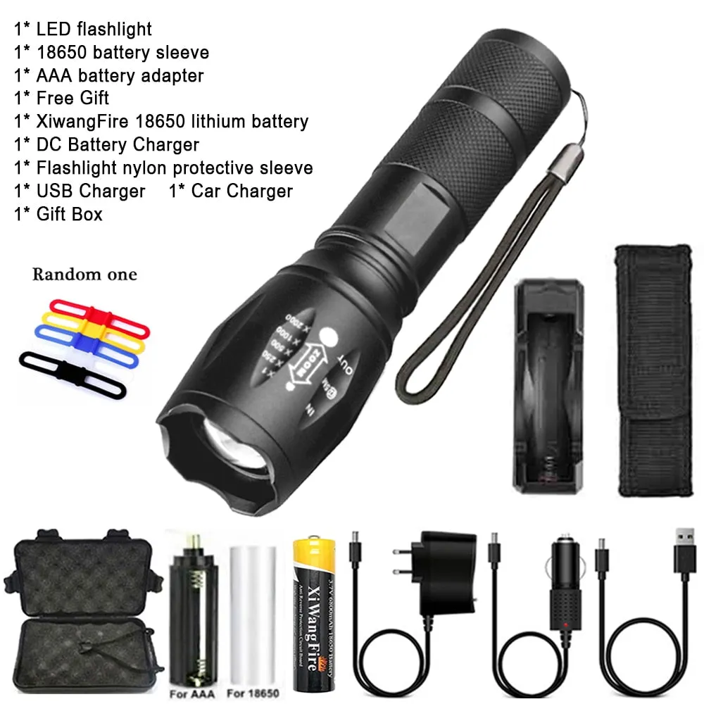 Portable Powerful LED Lamp XML-T6  Flashlight