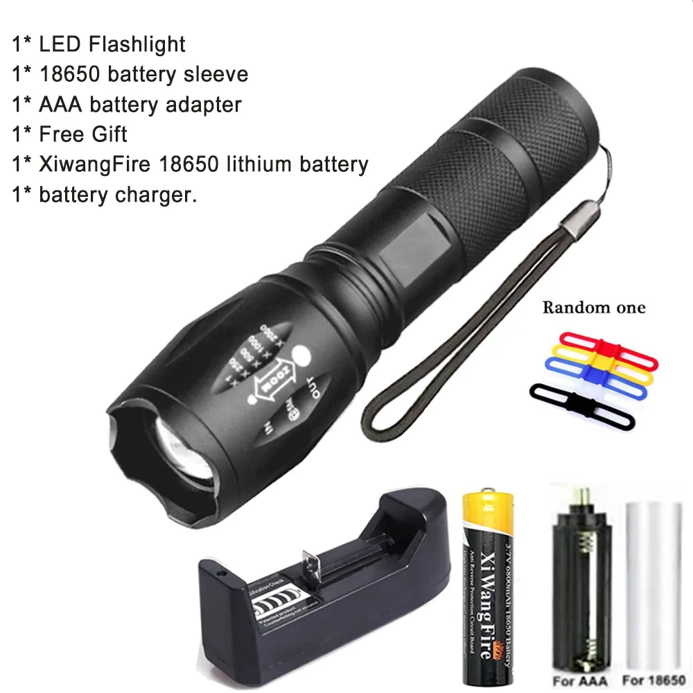 Portable Powerful LED Lamp XML-T6  Flashlight