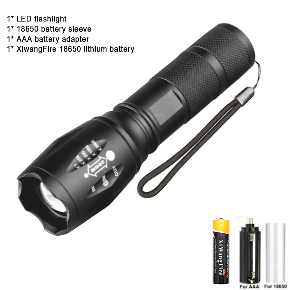 Portable Powerful LED Lamp XML-T6  Flashlight