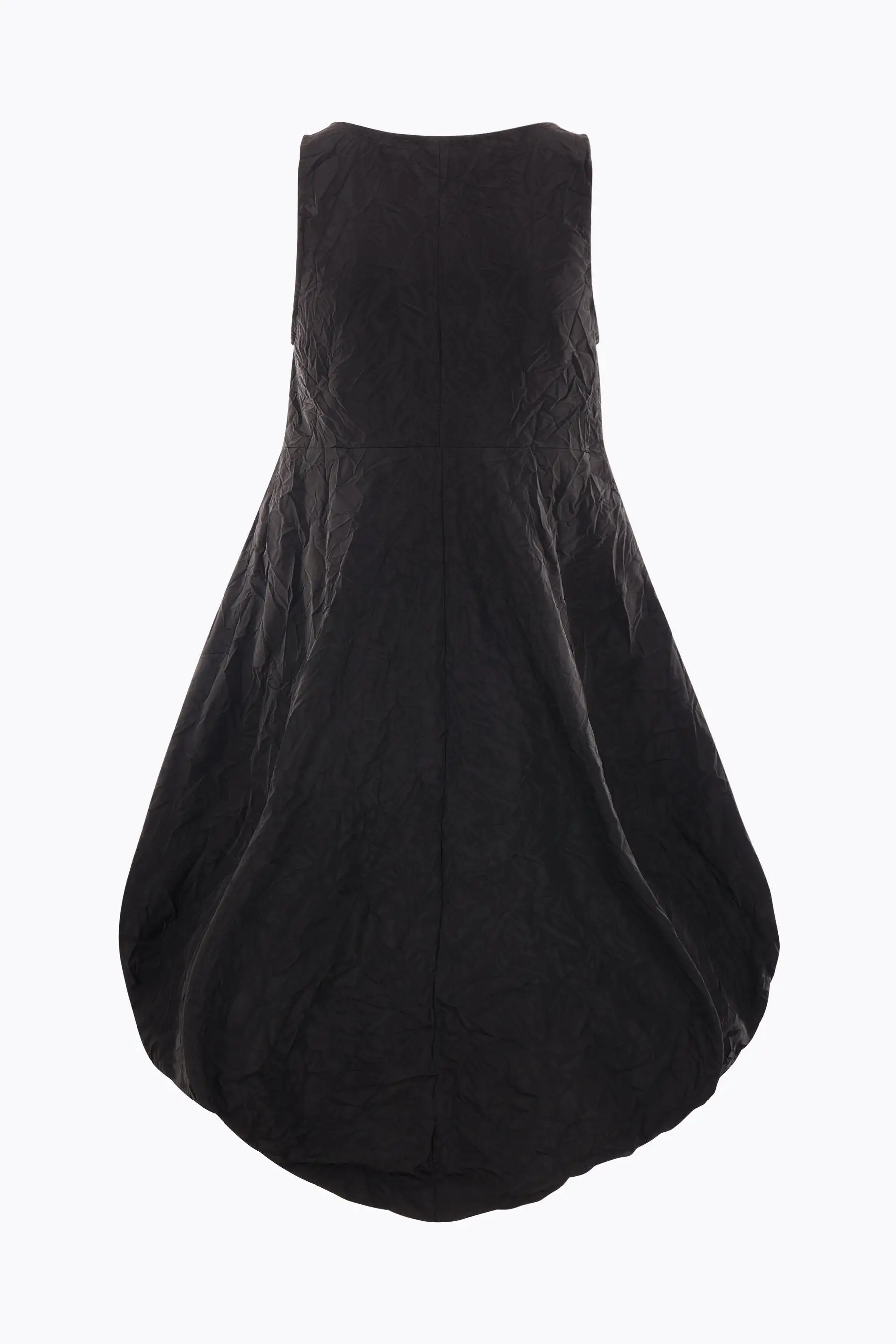 Puppet crinkled taffetà sleeveless dress