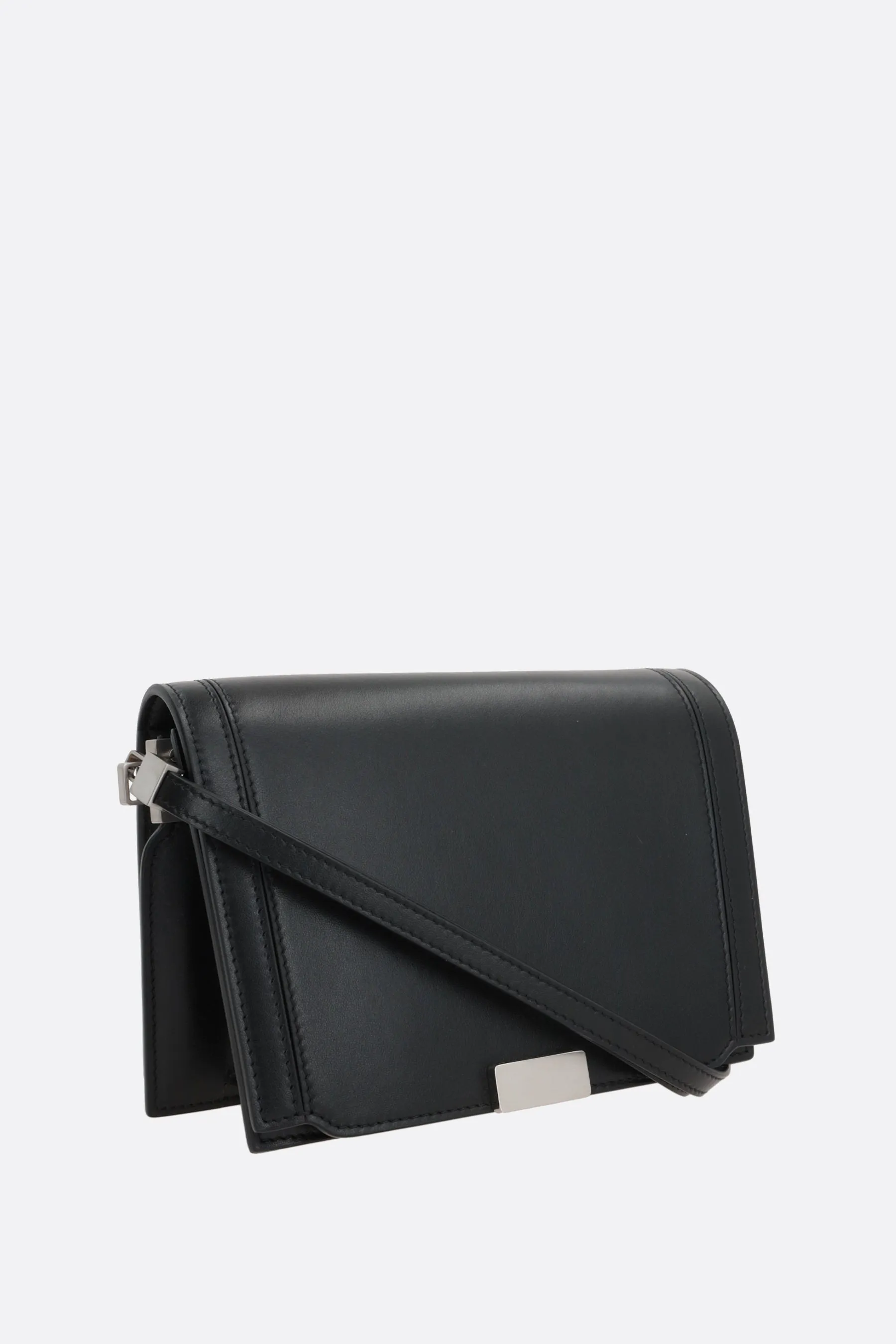 Pyramides mini smooth leather crossbody bag