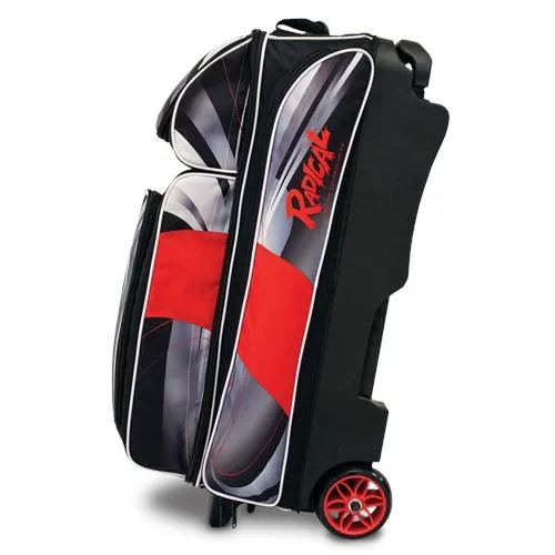 Radical Triple Roller Dye-Sub Black Red Bowling Bag