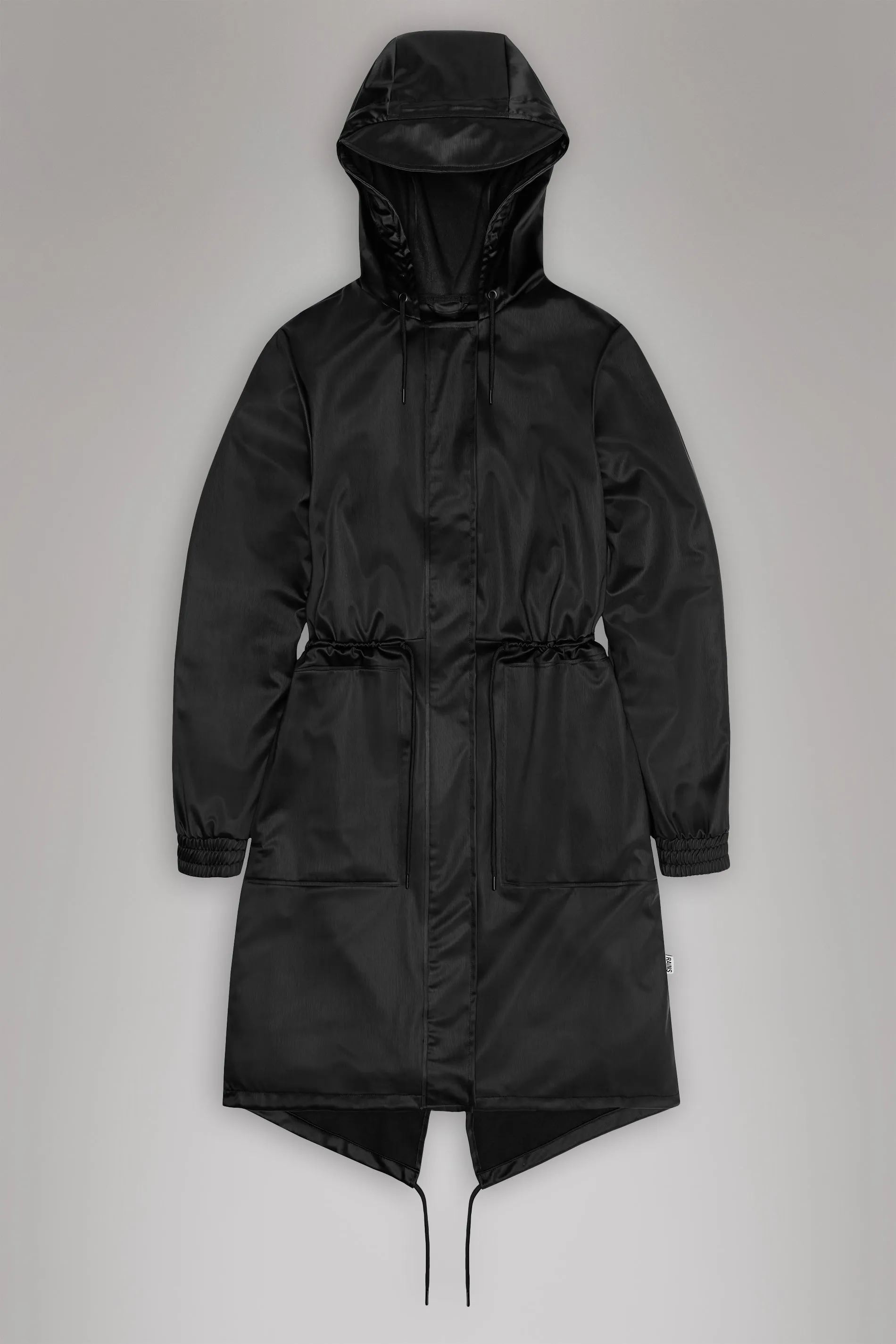 Rains® String W Parka in Black Grain for €120 | 2-Year Warranty