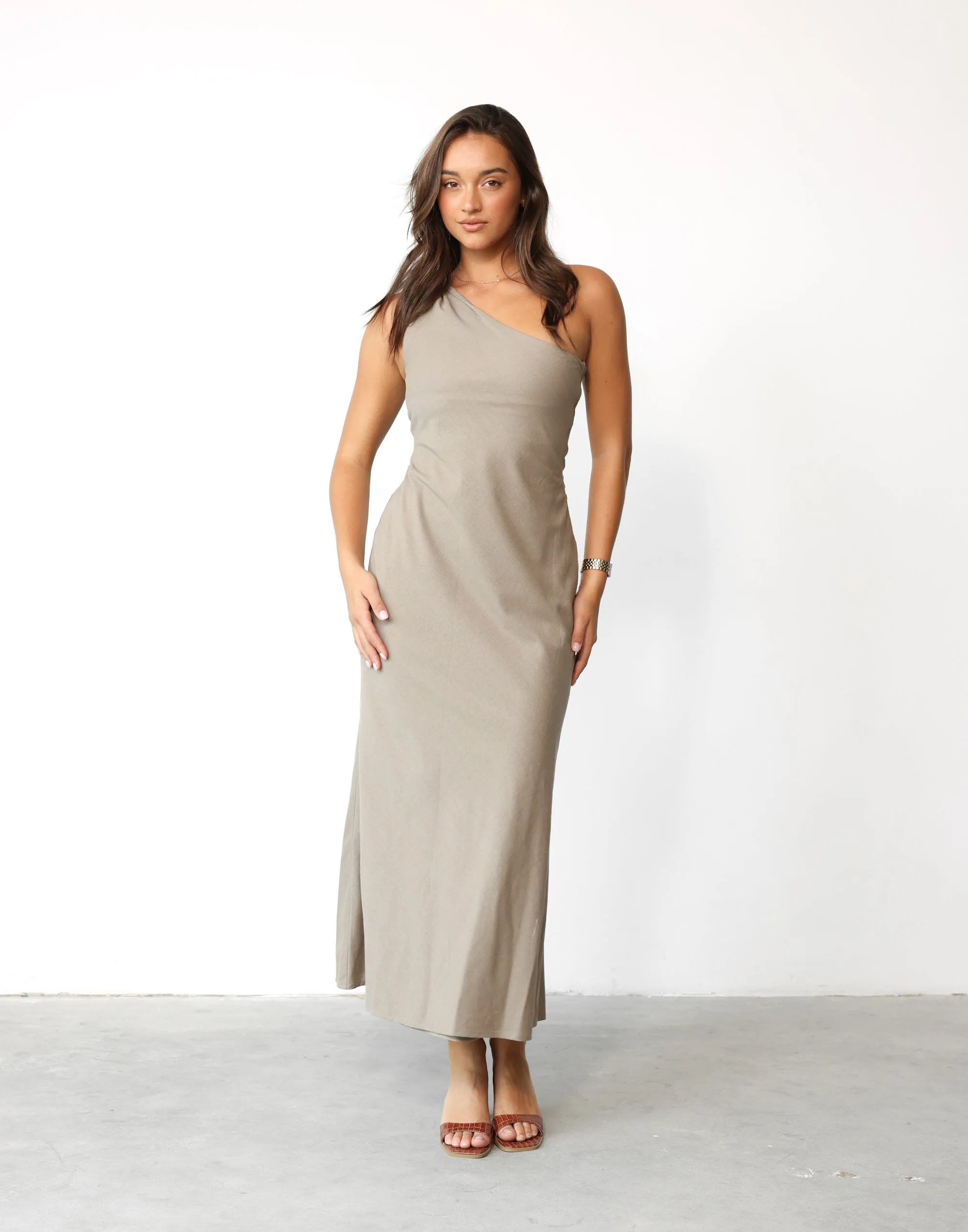 Rema Maxi Dress (Stone)