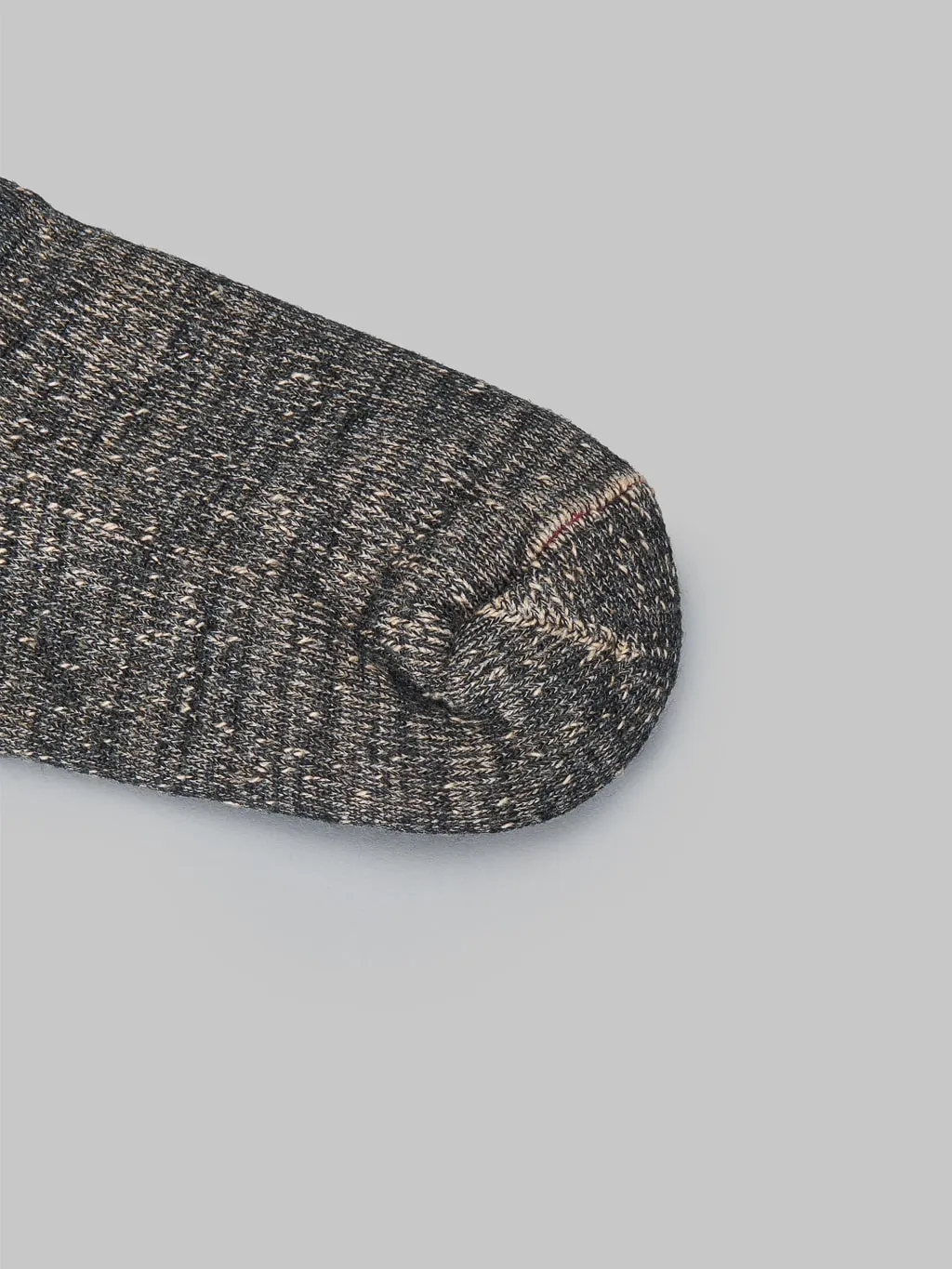 ROTOTO Double Face Crew Socks Merino Wool & Organic Cotton Black/Brown