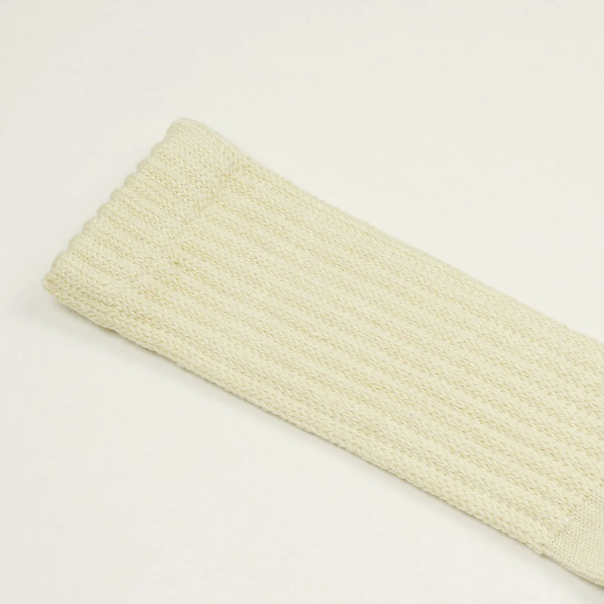 RoToTo - Loose Pile Crew Socks - Raw Beige