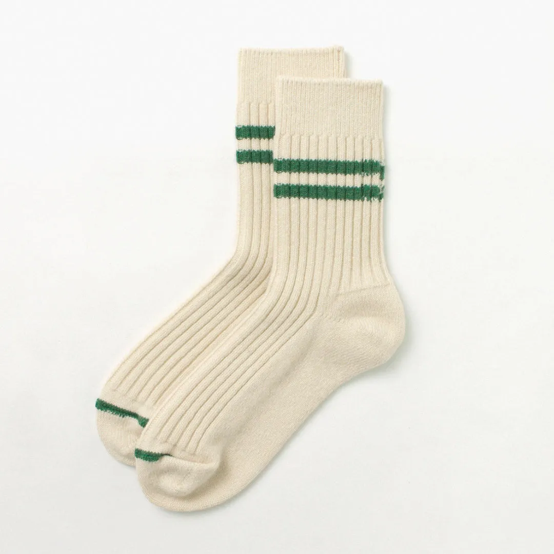 ROTOTO（ロトト） メリノラムウール ストライプソックス / メンズ レディース 靴下 ウール 日本製 MERINO LAMBS WOOL STRIPE SOCKS