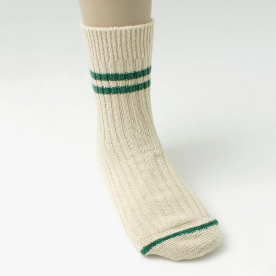 ROTOTO（ロトト） メリノラムウール ストライプソックス / メンズ レディース 靴下 ウール 日本製 MERINO LAMBS WOOL STRIPE SOCKS