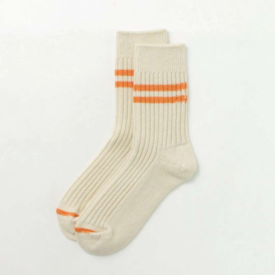 ROTOTO（ロトト） メリノラムウール ストライプソックス / メンズ レディース 靴下 ウール 日本製 MERINO LAMBS WOOL STRIPE SOCKS