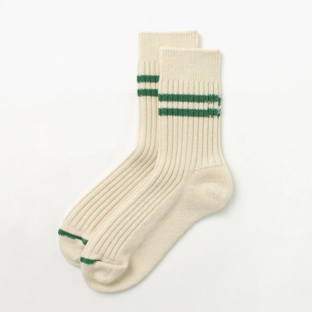 ROTOTO（ロトト） メリノラムウール ストライプソックス / メンズ レディース 靴下 ウール 日本製 MERINO LAMBS WOOL STRIPE SOCKS