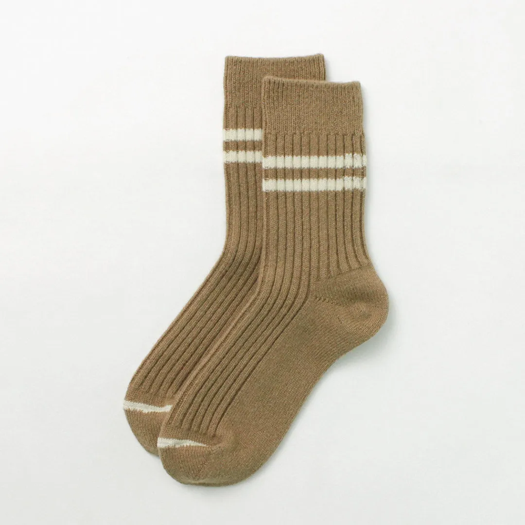 ROTOTO（ロトト） メリノラムウール ストライプソックス / メンズ レディース 靴下 ウール 日本製 MERINO LAMBS WOOL STRIPE SOCKS