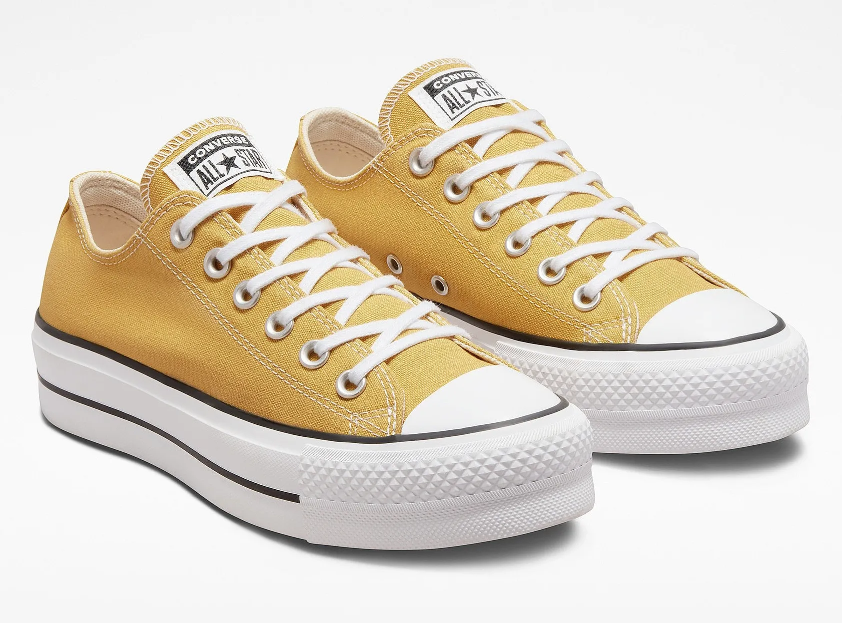 shoes Converse Chuck Taylor All Star Lift Platform Seasonal OX - A03057/Thriftshop Yellow/Black/White - women´s