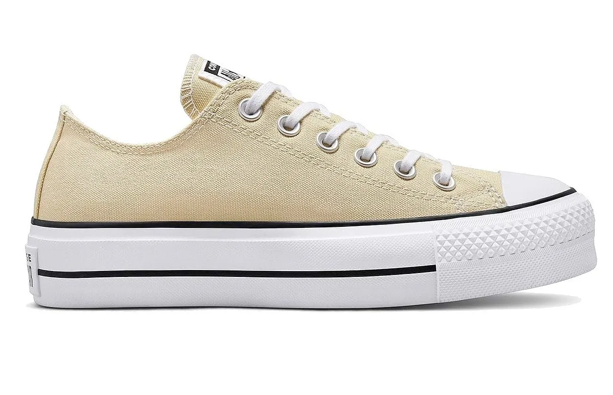 shoes Converse Chuck Taylor All Star Lift Platform Seasonal OX - A03542/Oat Milk/White/Black - women´s