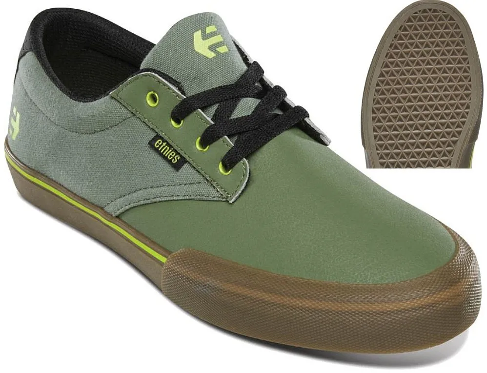 shoes Etnies Jameson Vulc BMX - Green/Gum - men´s