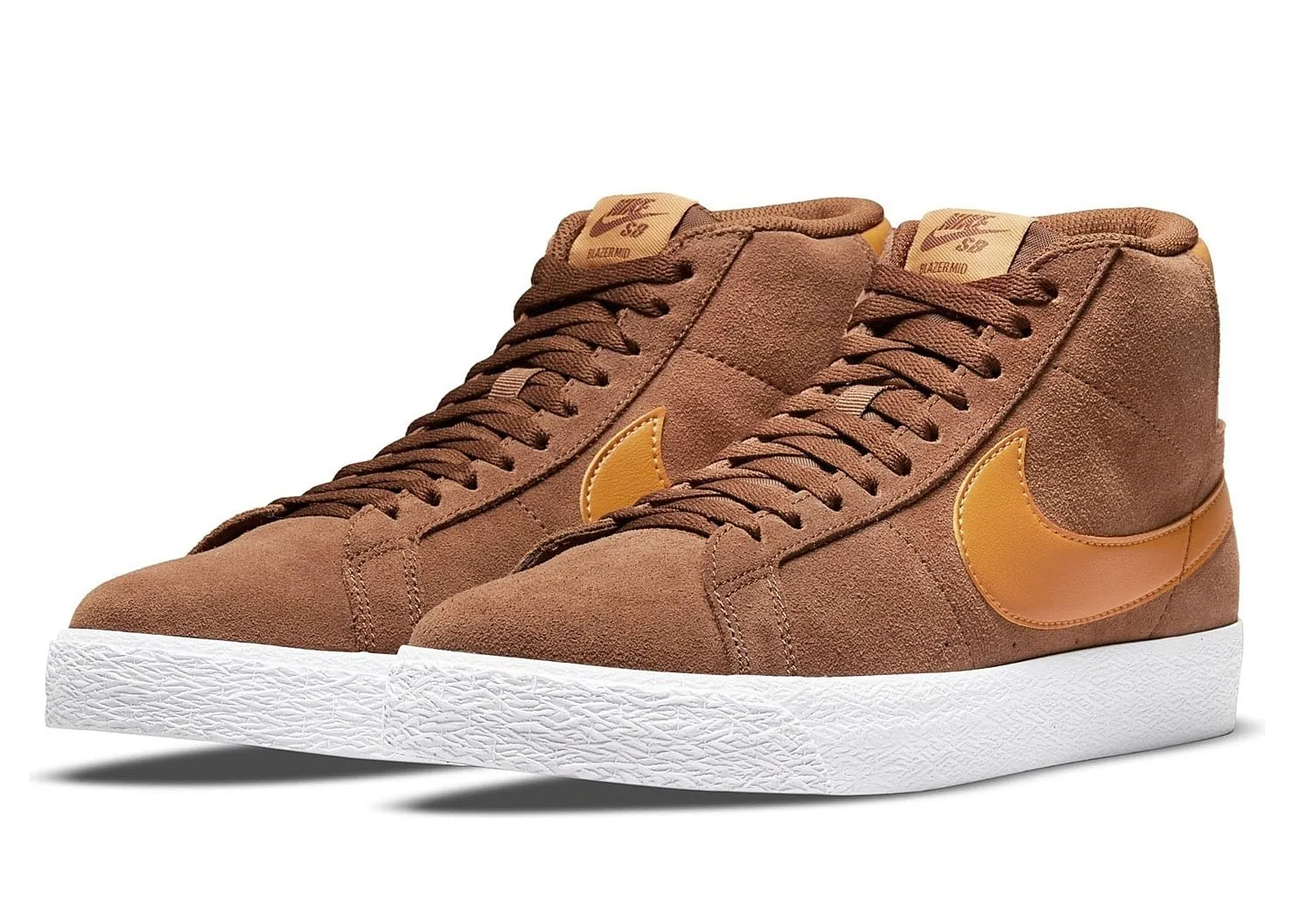 shoes Nike SB Zoom Blazer Mid - Pecan/Light Curry/Pecan/White - men´s