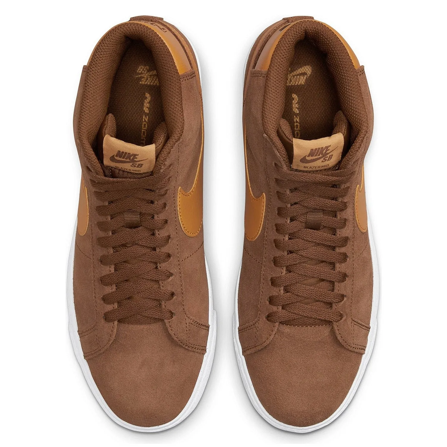 shoes Nike SB Zoom Blazer Mid - Pecan/Light Curry/Pecan/White - men´s