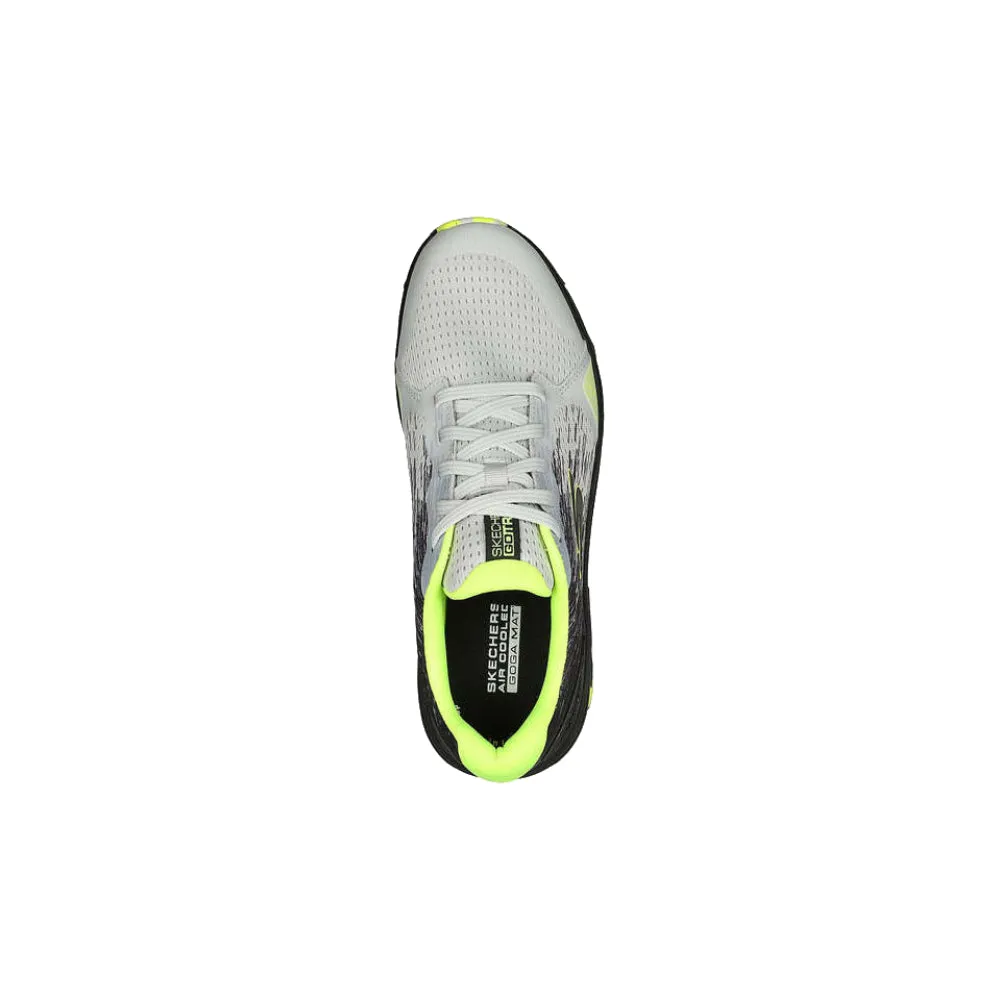 SKECHERS Men's Go Run Trail Altitude Phantom Rubble Running Shoe (Grey/Lime)