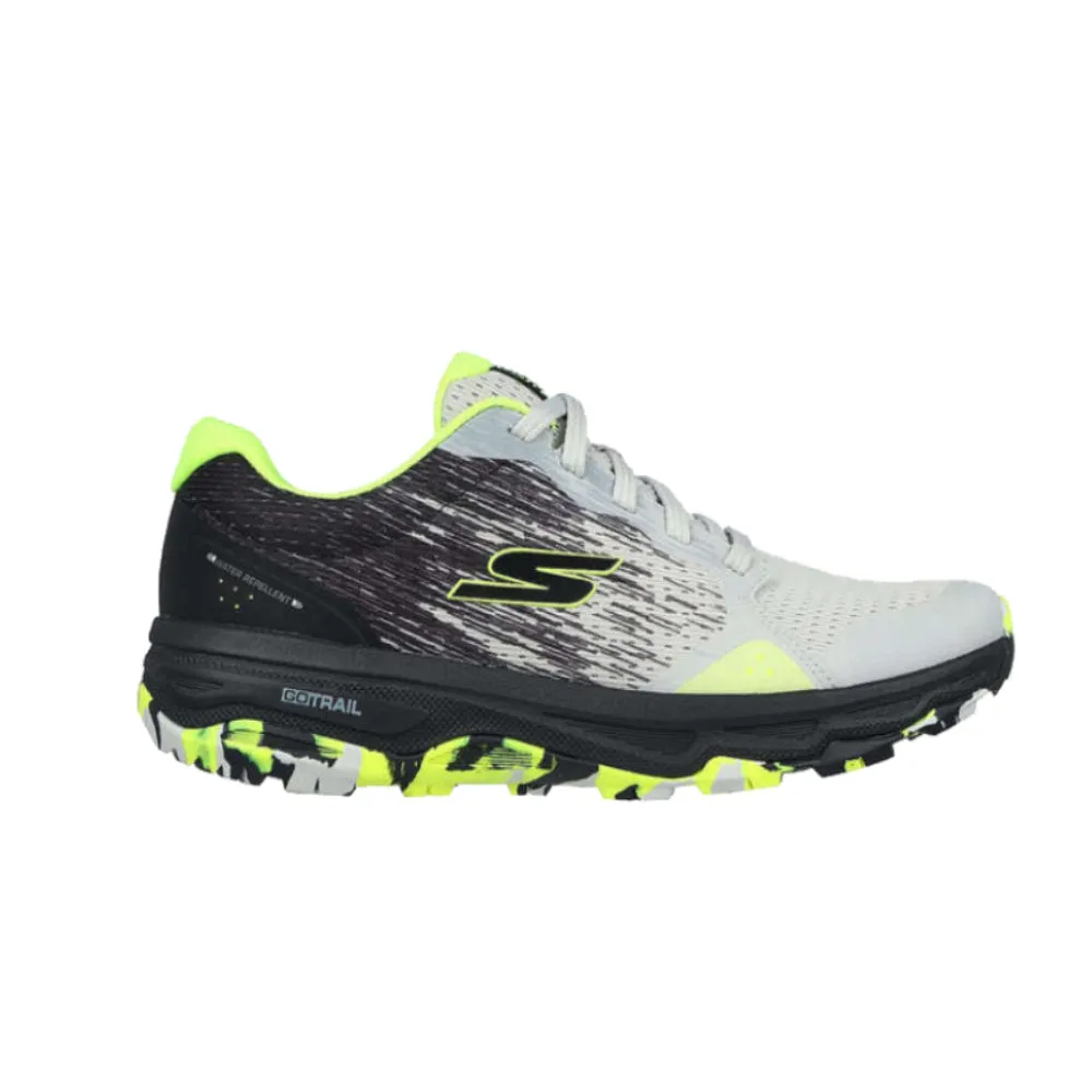 SKECHERS Men's Go Run Trail Altitude Phantom Rubble Running Shoe (Grey/Lime)