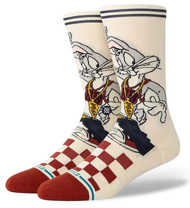 socks Stance Bugs Crew - Vintage White