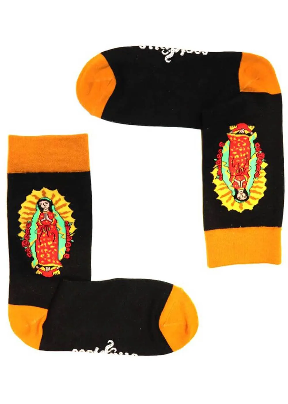 Soctopus Mary Guadalupe Socks Black