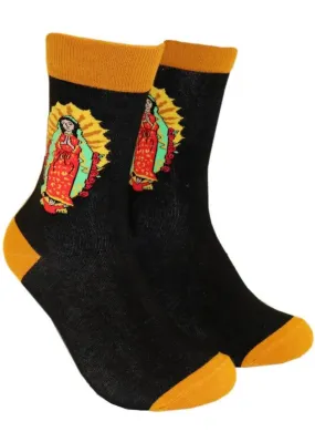 Soctopus Mary Guadalupe Socks Black