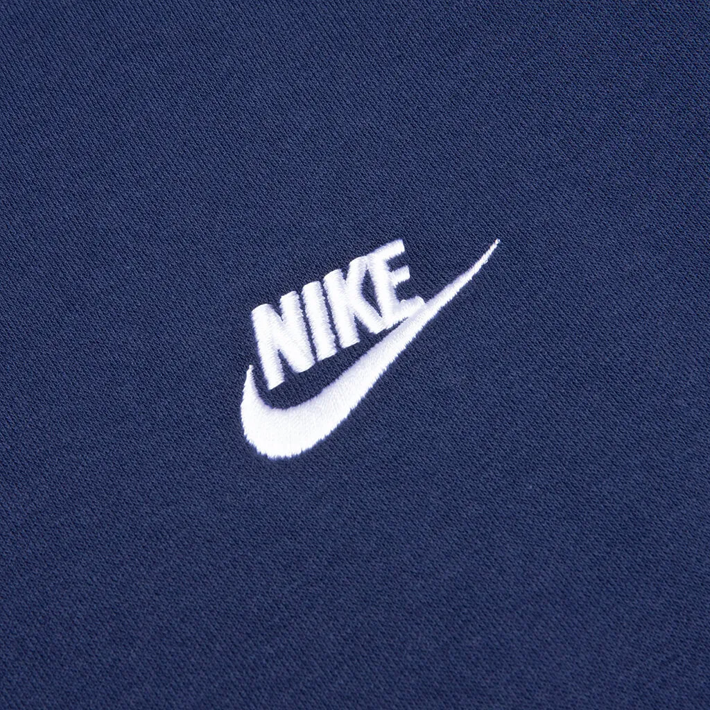 Sportswear Club Fleece Crew - Midnight Navy/White