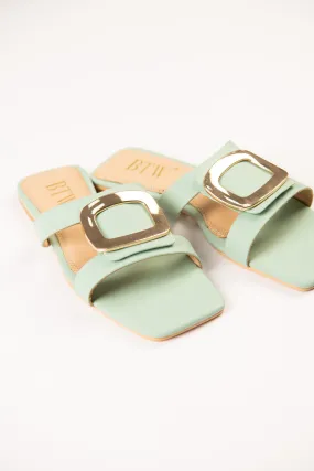 SQUARE BUCKLE SLIDES