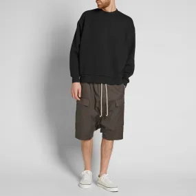 T by Alexander Wang Dense Fleece Oversized Crew SweatBlack