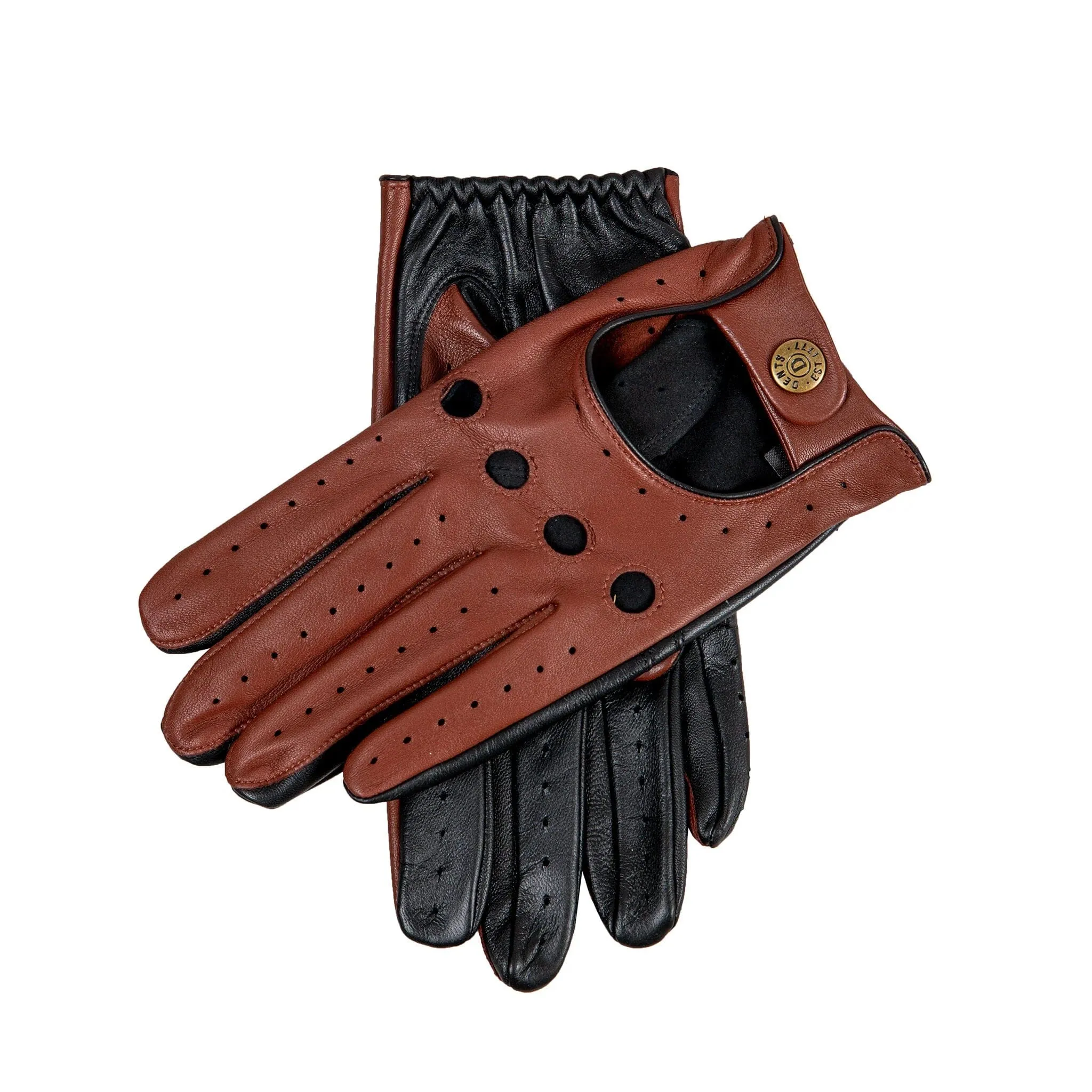 Tan/Black Touchscreen Driving Glove