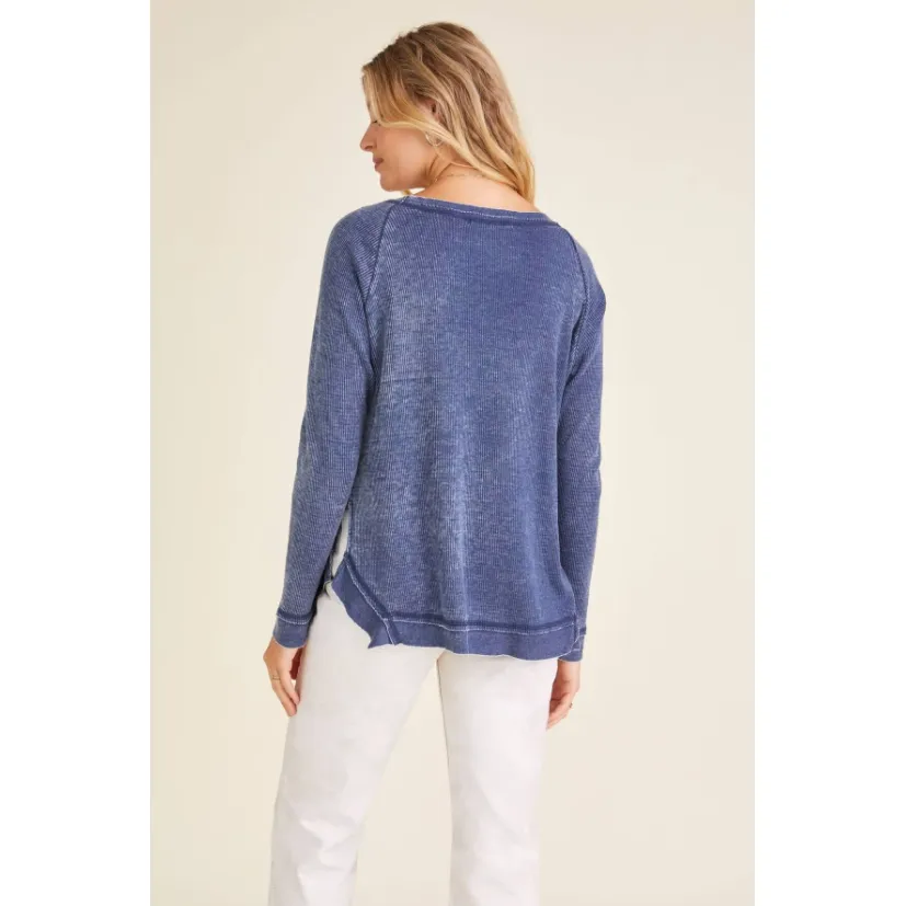 Tanner Burnout Thermal V-Neck