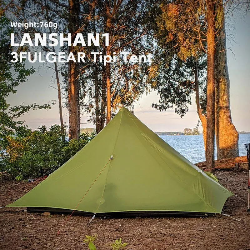 Tente de bivouac ultra-légère pour 1 personne à double-parois 955g 3F UL GEAR - Lanshan 1