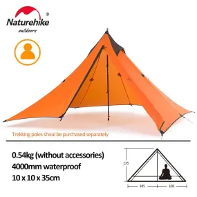 Tente de camping ultralégère pour 1 personne à partir de 500g Naturehike - Spire 1 shelter