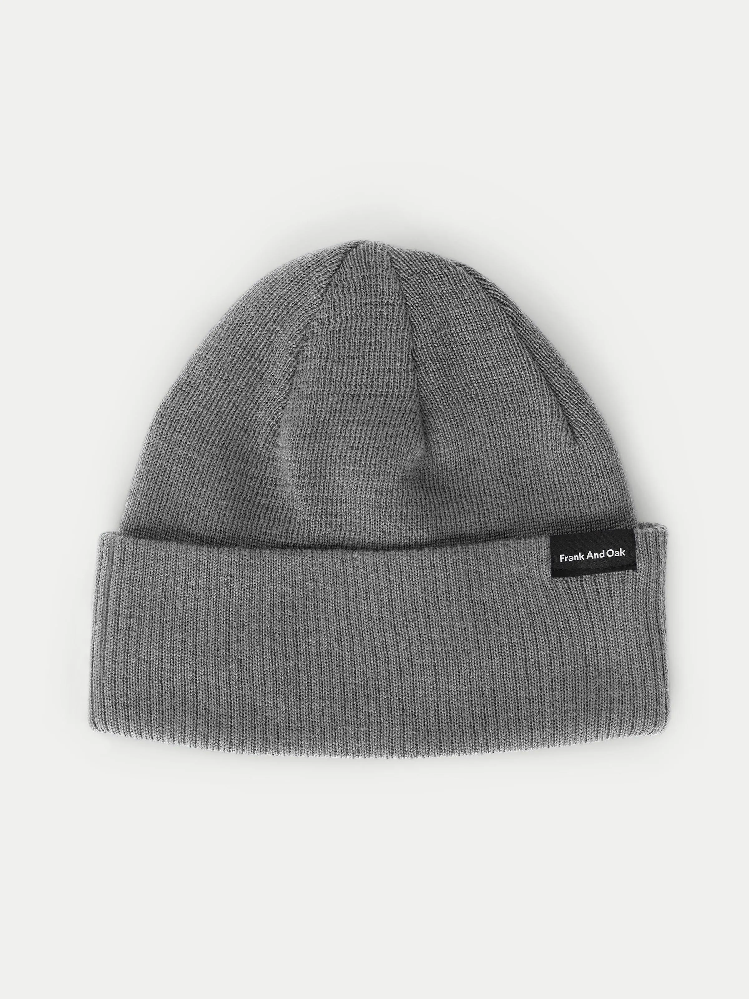 The Merino Wool Beanie in Medium Grey