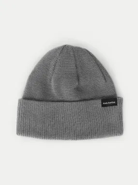 The Merino Wool Beanie in Medium Grey