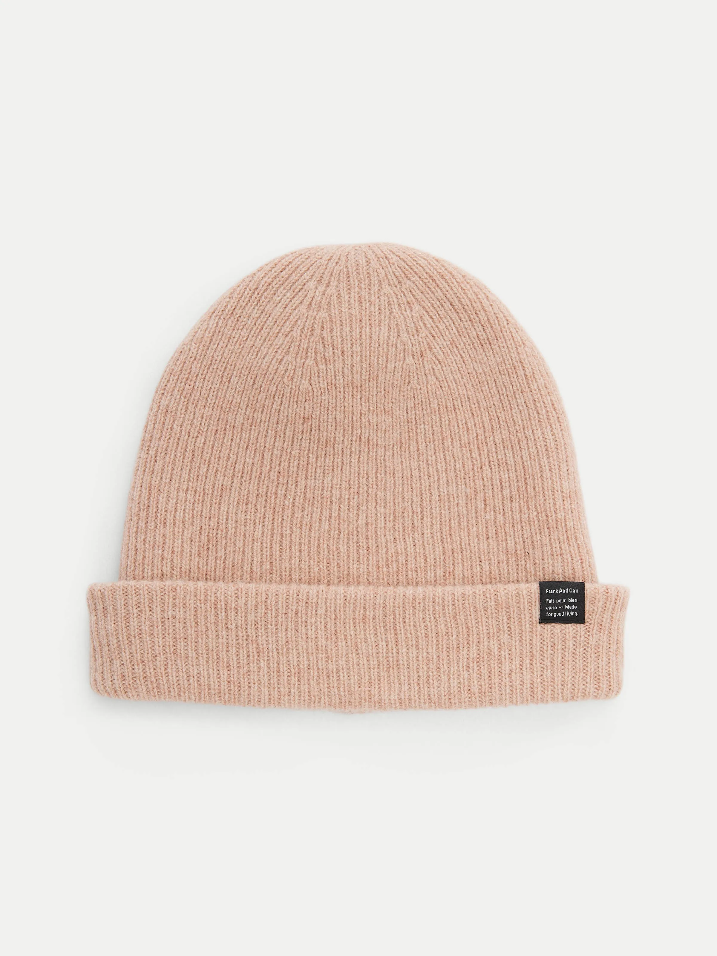 The Yak Wool Beanie in Blush Pink