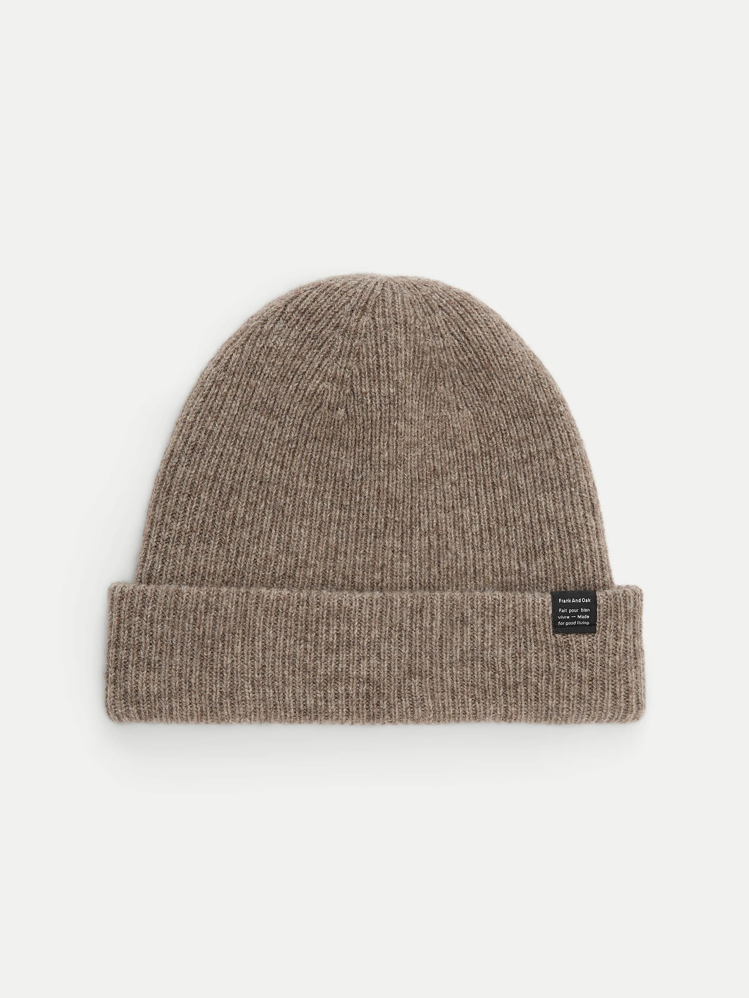 The Yak Wool Beanie in Brown Heather