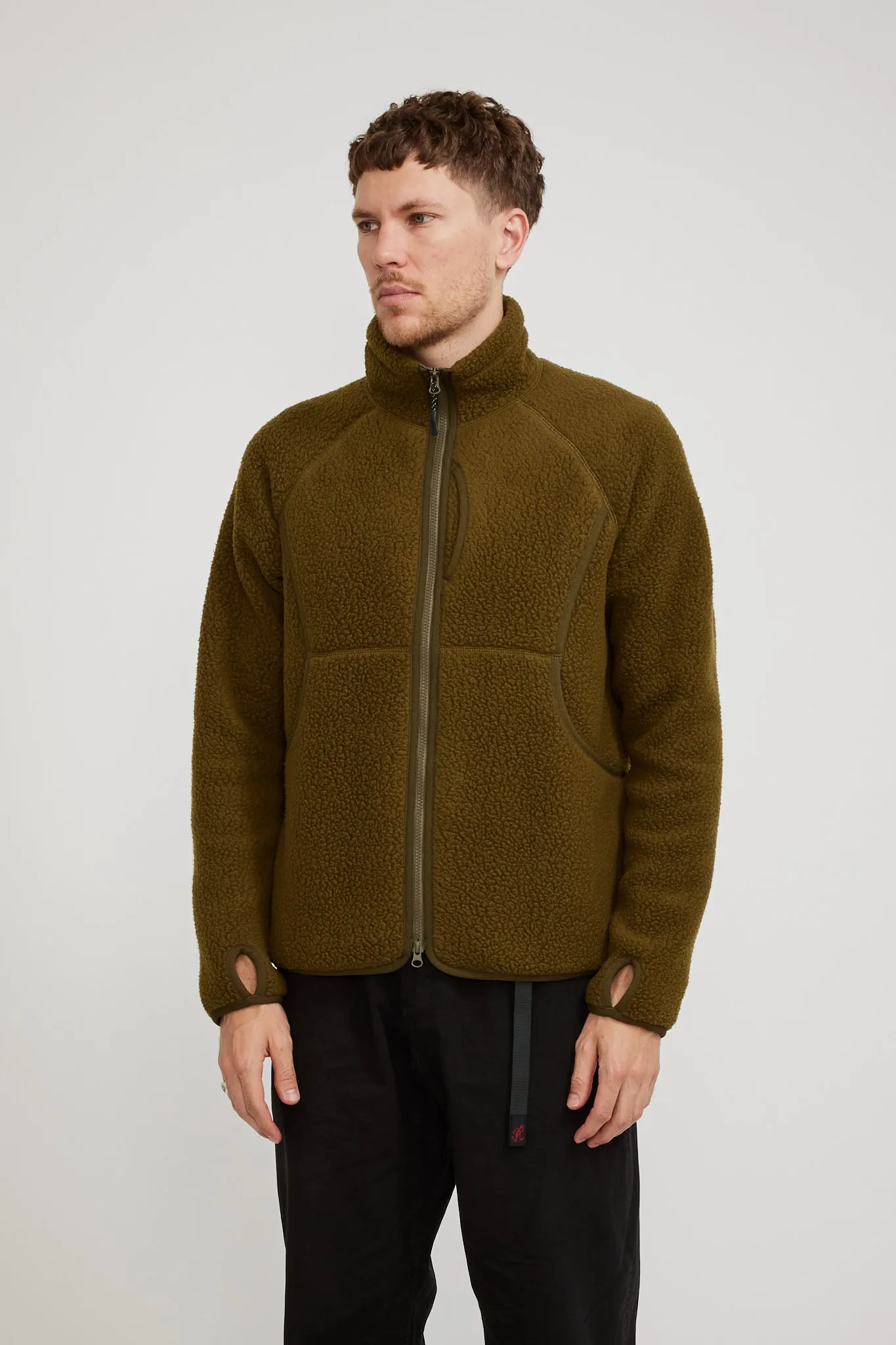 Thermal Boa Fleece Jacket Olive