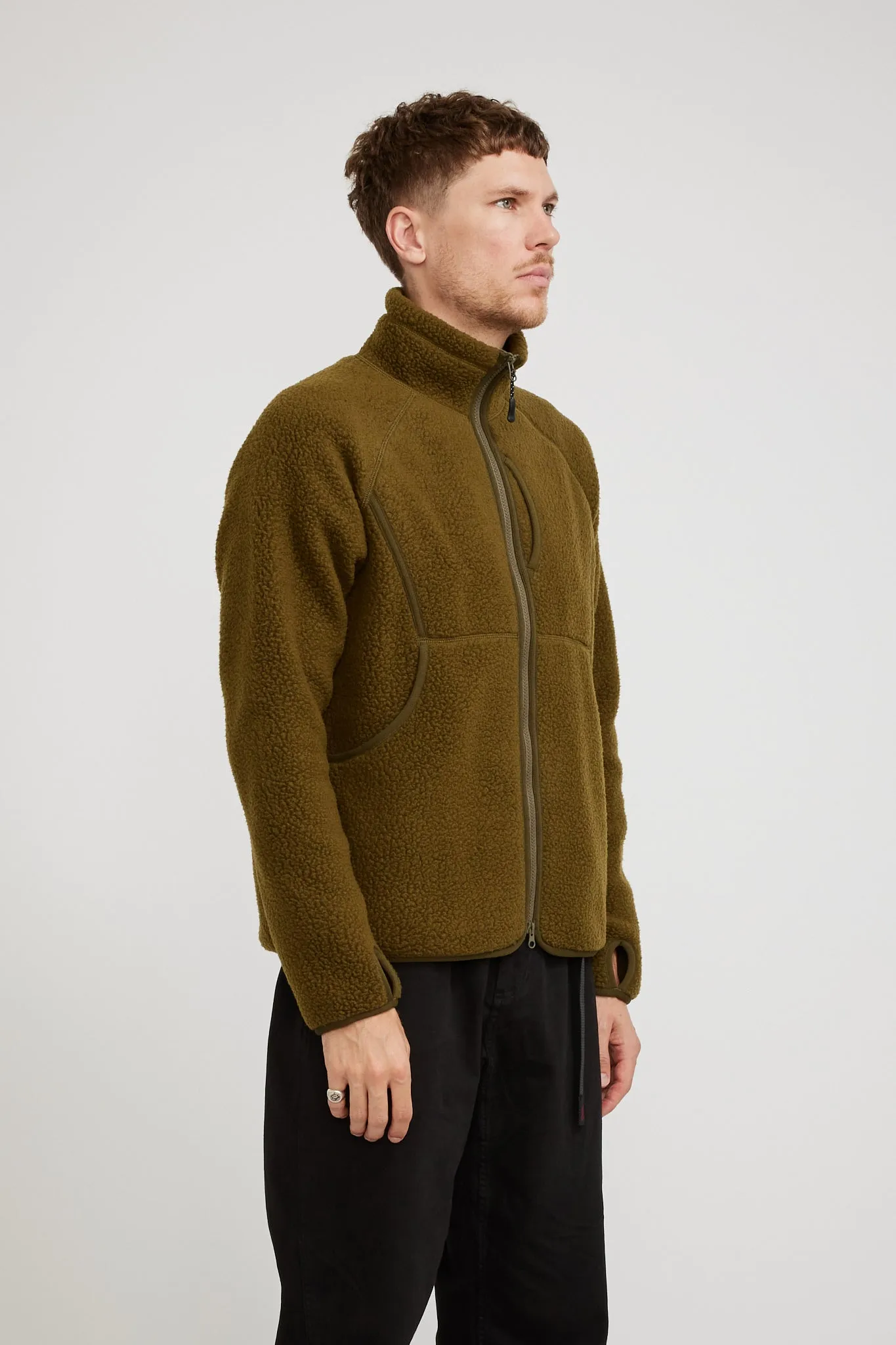 Thermal Boa Fleece Jacket Olive